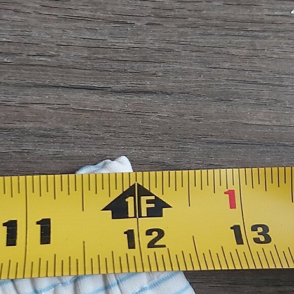 ASIA Pro Girls Size Medium White Polyester Shorts With Blue And Black Stripes - Picture 3 of 5